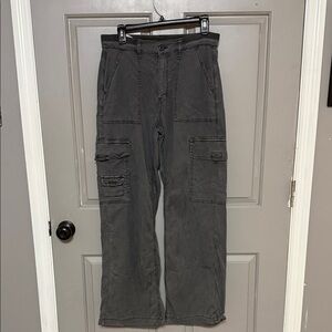 American Eagle Outfitters Men's Dark Gray Cargo Pants